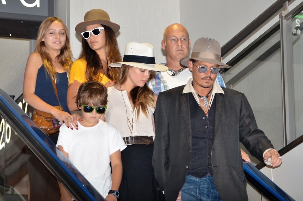 Johnny Depp at Narita International Airport