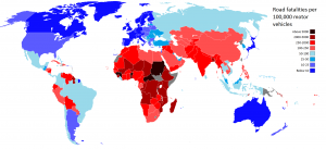 fatalities per 100,000 vehicles